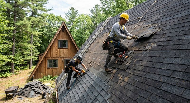 A Frame Roof Repair in Rockland County, NY