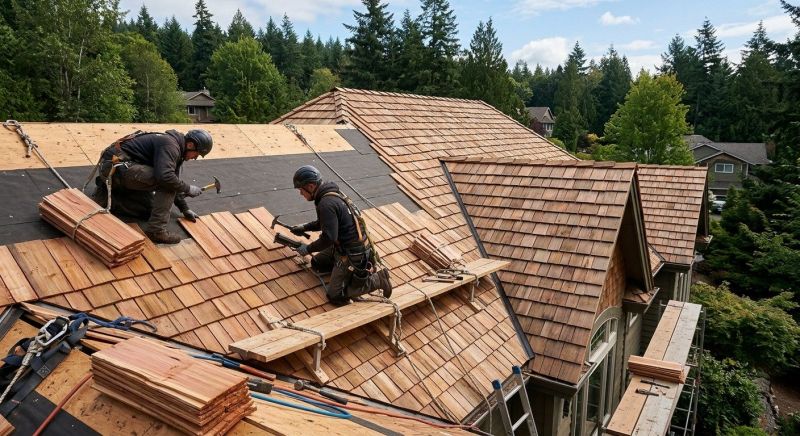 Cedar Roof Installation in Pine Island, NY