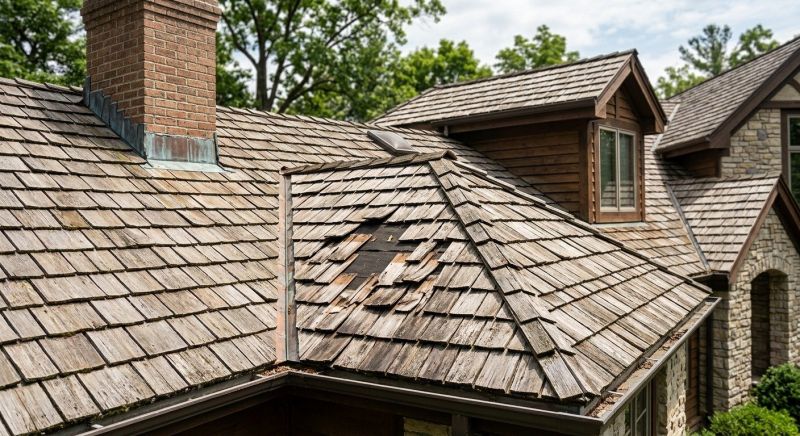 Cedar Shake Roof Repair in Greenwich, CT