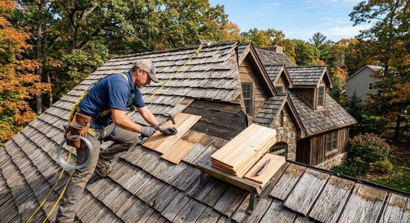 Cedar Shake Roof Repair in Rockland County, NY