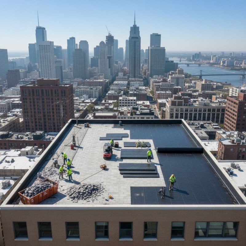 Flat Roof Replacement in Hudson County, NJ
