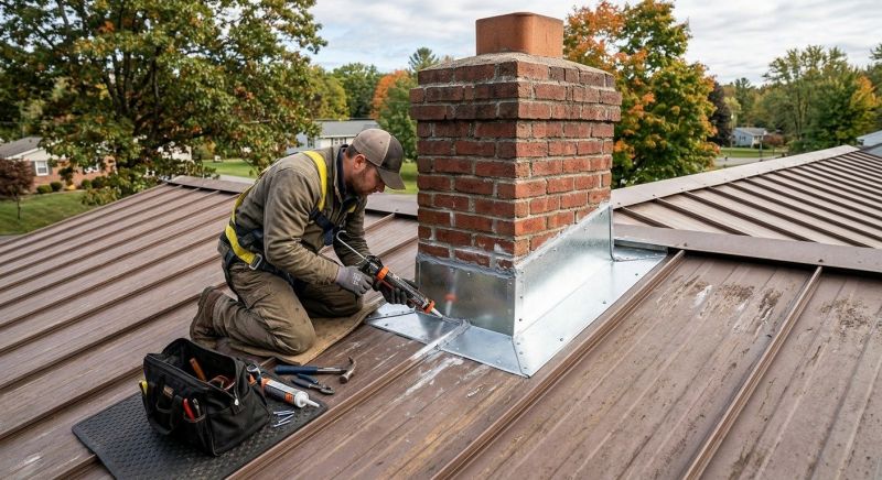 Metal Roof Flashing Repair in Rockland County, NY