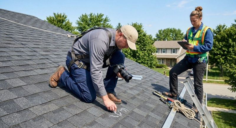 Roof Damage Inspection in Union City, NJ