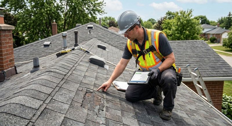 Roof Damage Inspection in Union City, NJ