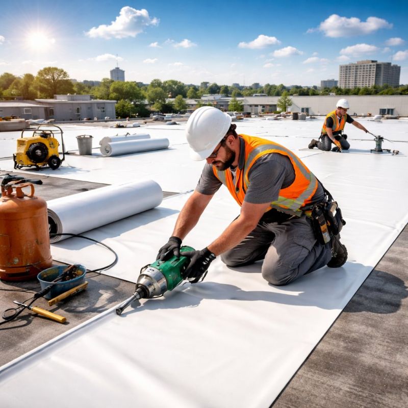 Single Ply Roof Installation in Hartsdale, NY