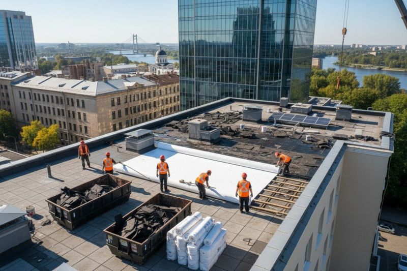Single Ply Roof Replacement in Englewood, NJ