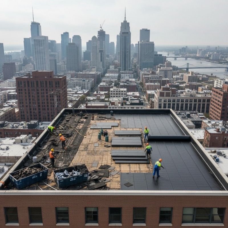 Single Ply Roof Replacement in Greenwich, CT