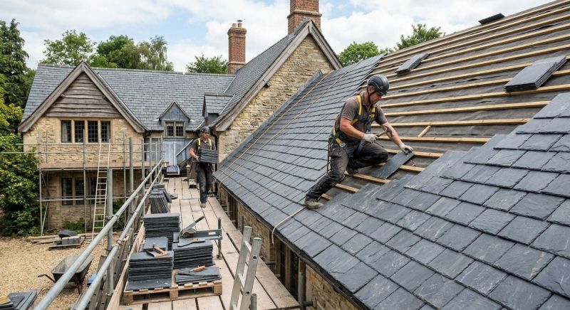 Slate Roof Construction in North Bergen, NJ