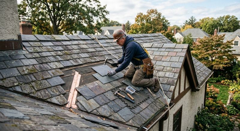 Slate Roof Repair in Nyack, NY