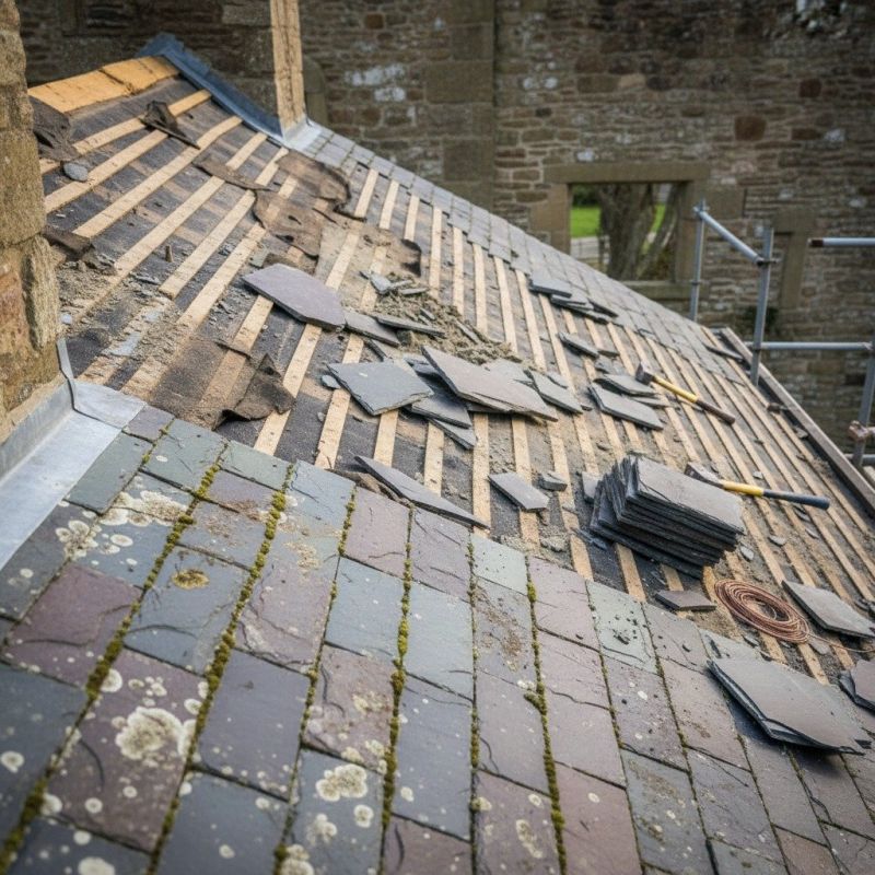 Slate Roof Replacement in Glen Rock, NJ