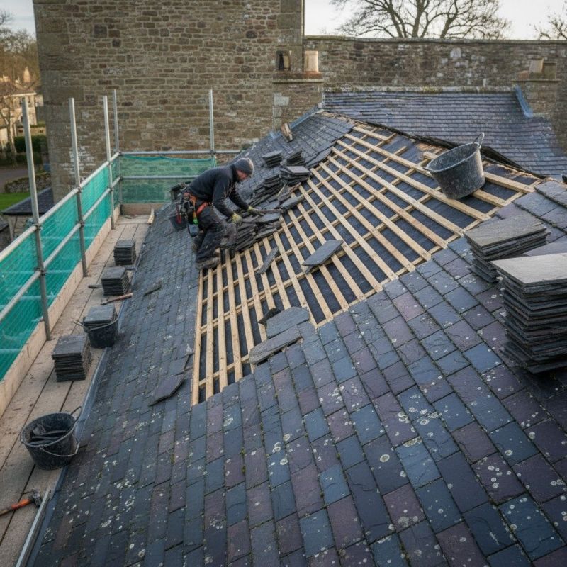 Slate Roof Replacement in Paramus, NJ
