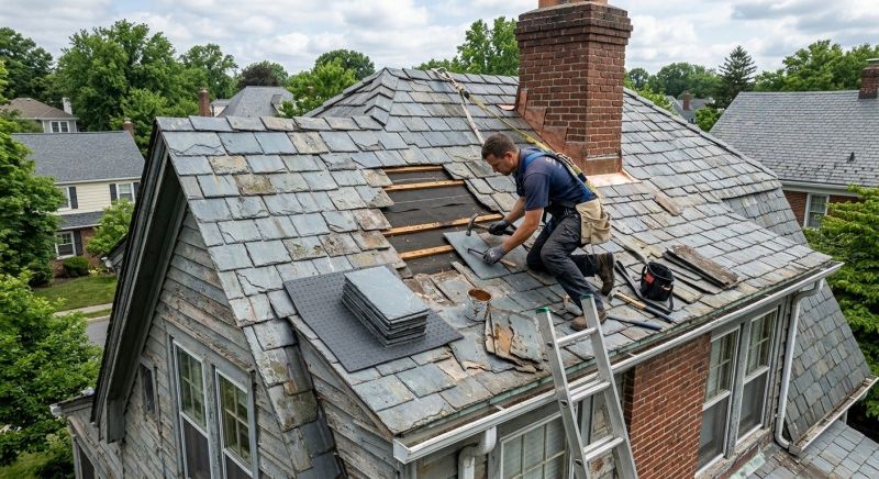 Slate Shingles Repair in Ardsley, NY