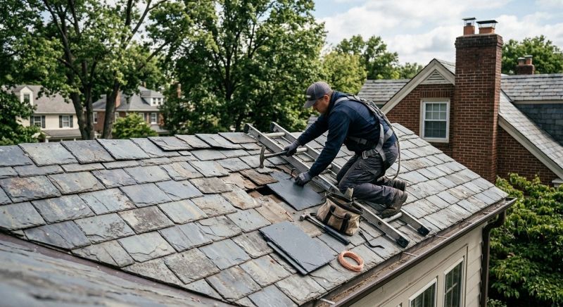 Slate Shingles Repair in Passaic County, NJ