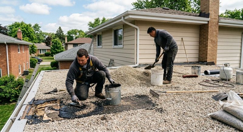 Tar And Gravel Roof Repair in Paramus, NJ