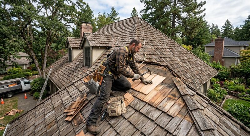 Wood Shake Roof Repair in Teaneck, NJ