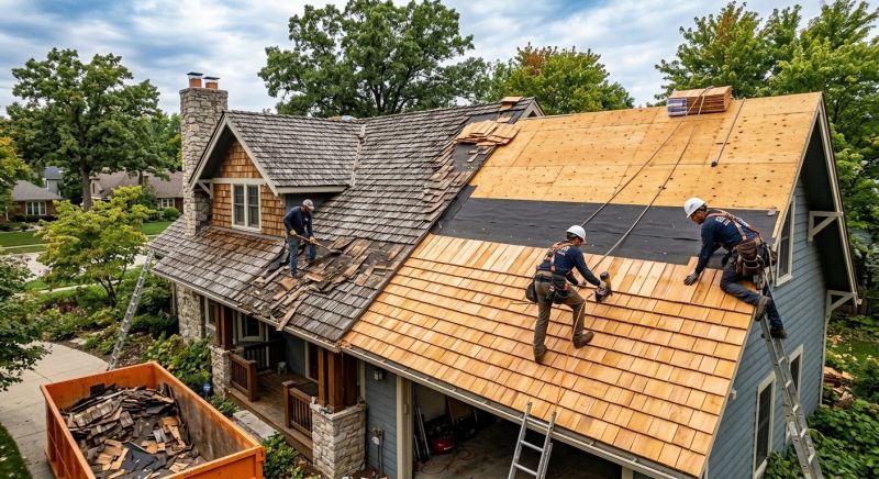 Wood Shake Roof Replacement in Saddle Brook, NJ